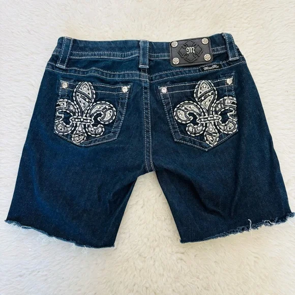 Miss Me Shorts Miss Me Easy Skinny Stretch Cut Off Jeans
